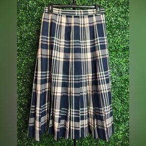 Vintage Pendleton Wool Plaid Skirt - Sz 10